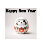 十二支全部 あけおめ 年賀状 だるま（個別スタンプ：35）