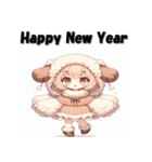 十二支全部 あけおめ 年賀状 擬人化娘（個別スタンプ：27）