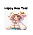 十二支全部 あけおめ 年賀状 着ぐるみ娘（個別スタンプ：26）