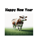 十二支全部 あけおめ 年賀状 リアル2（個別スタンプ：5）