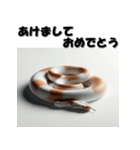 十二支全部 あけおめ 年賀状 リアル2（個別スタンプ：19）