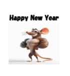 十二支全部 あけおめ 年賀状 マッチョ（個別スタンプ：2）