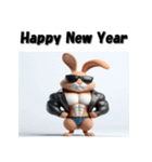 十二支全部 あけおめ 年賀状 マッチョ（個別スタンプ：11）