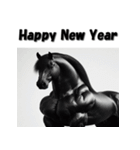 十二支全部 あけおめ 年賀状 マッチョ（個別スタンプ：22）