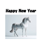 十二支全部 あけおめ 年賀状 3Dアート（個別スタンプ：21）