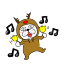 【あけおめ】ぶさいく犬60（個別スタンプ：33）