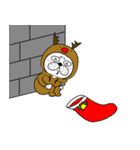 【あけおめ】ぶさいく犬60（個別スタンプ：34）