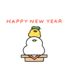 へんてこなヒヨコのお正月（個別スタンプ：5）