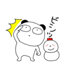 【あけおめ】ぶさいくパンダ73（個別スタンプ：1）