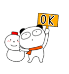 【あけおめ】ぶさいくパンダ73（個別スタンプ：2）