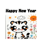 十二支全部 あけおめ 年賀状 お絵描き（個別スタンプ：8）