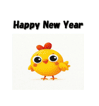 十二支全部 あけおめ 年賀状 お絵描き（個別スタンプ：34）