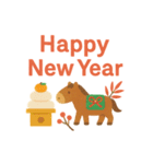 可愛いあけおめポップアップスタンプ2026（個別スタンプ：7）