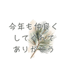 冬のお花と ＊ 新年のごあいさつ（個別スタンプ：27）