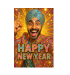 面白いインド人のあけおめスタンプ2026（個別スタンプ：5）