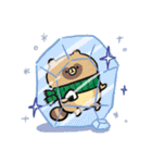 家族で使える脱力たぬきXmas・年末・お正月（個別スタンプ：2）