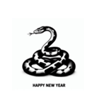 十二支全部 あけおめ 年賀状 絵画5（個別スタンプ：19）