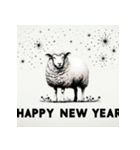 十二支全部 あけおめ 年賀状 絵画5（個別スタンプ：26）