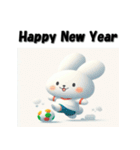 十二支全部 あけおめ 年賀状 サッカー（個別スタンプ：13）