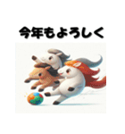 十二支全部 あけおめ 年賀状 サッカー（個別スタンプ：20）