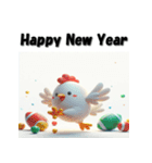 十二支全部 あけおめ 年賀状 サッカー（個別スタンプ：33）