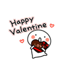 ▶動く！白い子ver。年末年始☆オチに注意（個別スタンプ：21）