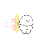 動けるぽっちゃり白丸赤太郎(年末年始2026)（個別スタンプ：8）