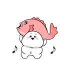動けるぽっちゃり白丸赤太郎(年末年始2026)（個別スタンプ：9）