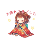 新年あけ美の元気いっぱいあけおめ！（個別スタンプ：12）