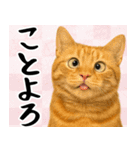 猫のあけおめスタンプ（個別スタンプ：3）