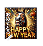 元気な馬☆お正月（個別スタンプ：1）