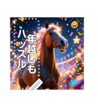 元気な馬☆お正月（個別スタンプ：11）