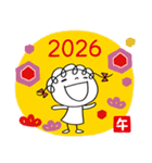 年賀☆くるリボン2026（個別スタンプ：25）