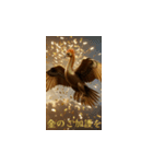 ⭐️飛び出す！2026金運上昇不死鳥⭐️（個別スタンプ：10）