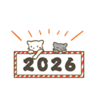 お正月！可愛い猫たちのスタンプ（個別スタンプ：8）