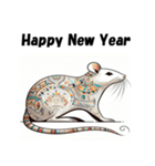 十二支全部 あけおめ 年賀状 エジプト（個別スタンプ：1）