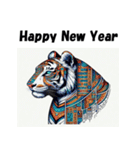 十二支全部 あけおめ 年賀状 エジプト（個別スタンプ：8）