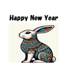 十二支全部 あけおめ 年賀状 エジプト（個別スタンプ：11）