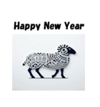十二支全部 あけおめ 年賀状 エジプト（個別スタンプ：26）