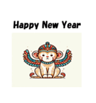 十二支全部 あけおめ 年賀状 エジプト（個別スタンプ：29）
