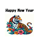 十二支全部 あけおめ 年賀状 ハワイ（個別スタンプ：9）