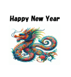 十二支全部 あけおめ 年賀状 ハワイ（個別スタンプ：15）