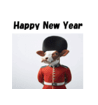 十二支全部 あけおめ 年賀状 イギリス（個別スタンプ：4）