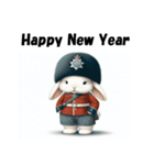 十二支全部 あけおめ 年賀状 イギリス（個別スタンプ：11）