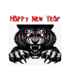 十二支全部 あけおめ 年賀状 ホラー（個別スタンプ：8）