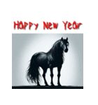 十二支全部 あけおめ 年賀状 ホラー（個別スタンプ：22）