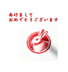 十二支全部 あけおめ 年賀状 ハンコ 印鑑（個別スタンプ：13）