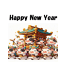 十二支全部 あけおめ 年賀状 おみこし 神輿（個別スタンプ：5）