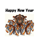 十二支全部 あけおめ 年賀状 おみこし 神輿（個別スタンプ：8）