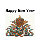 十二支全部 あけおめ 年賀状 おみこし 神輿（個別スタンプ：18）
